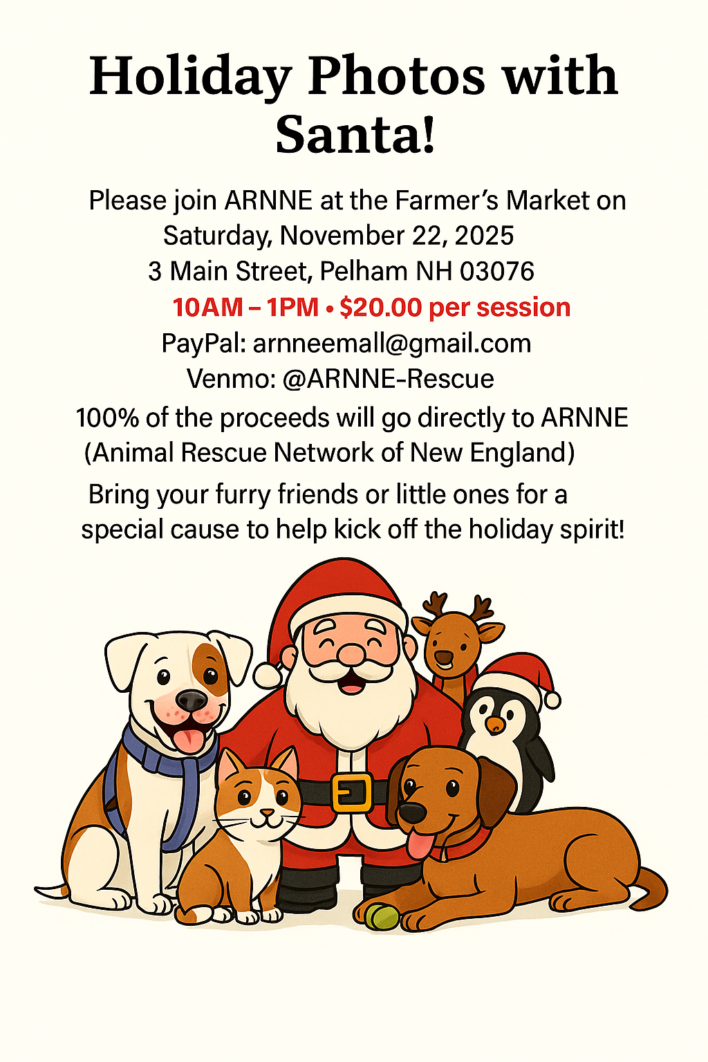 Photos with Santa flyer 2025