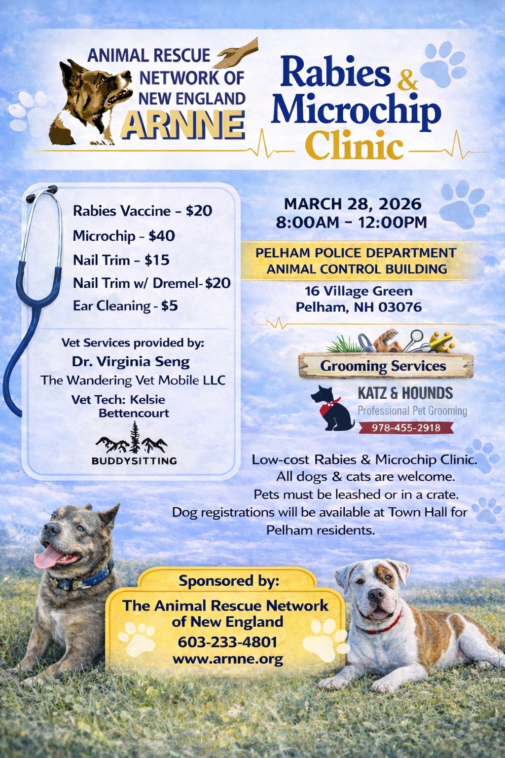 Rabies clinic flyer 2026